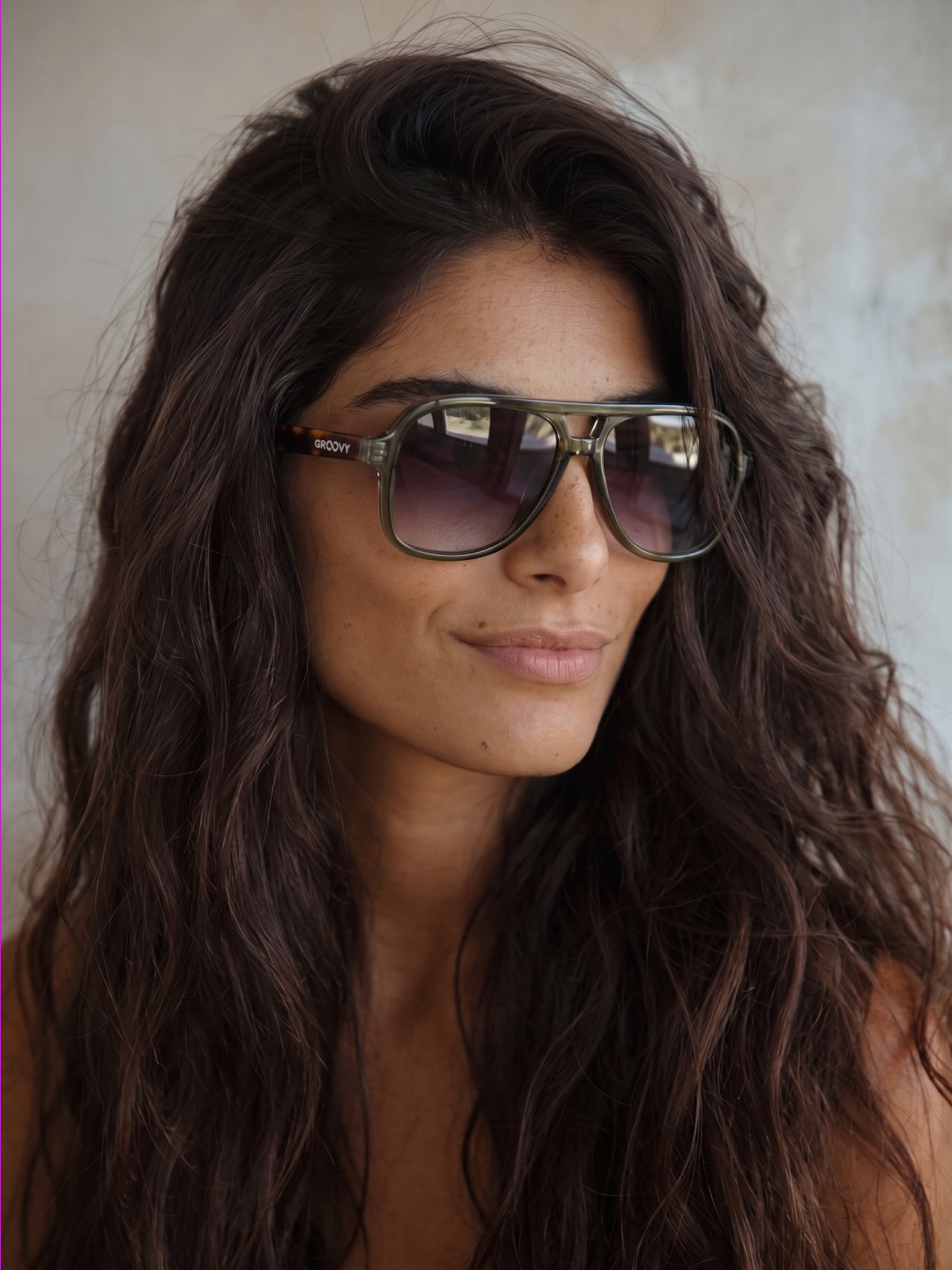 Skyer aviator retro sunglasses selva premium acetate frame - gradient polarised UV400 eco-friendly sunnies Manly Beach Australia #color_selva