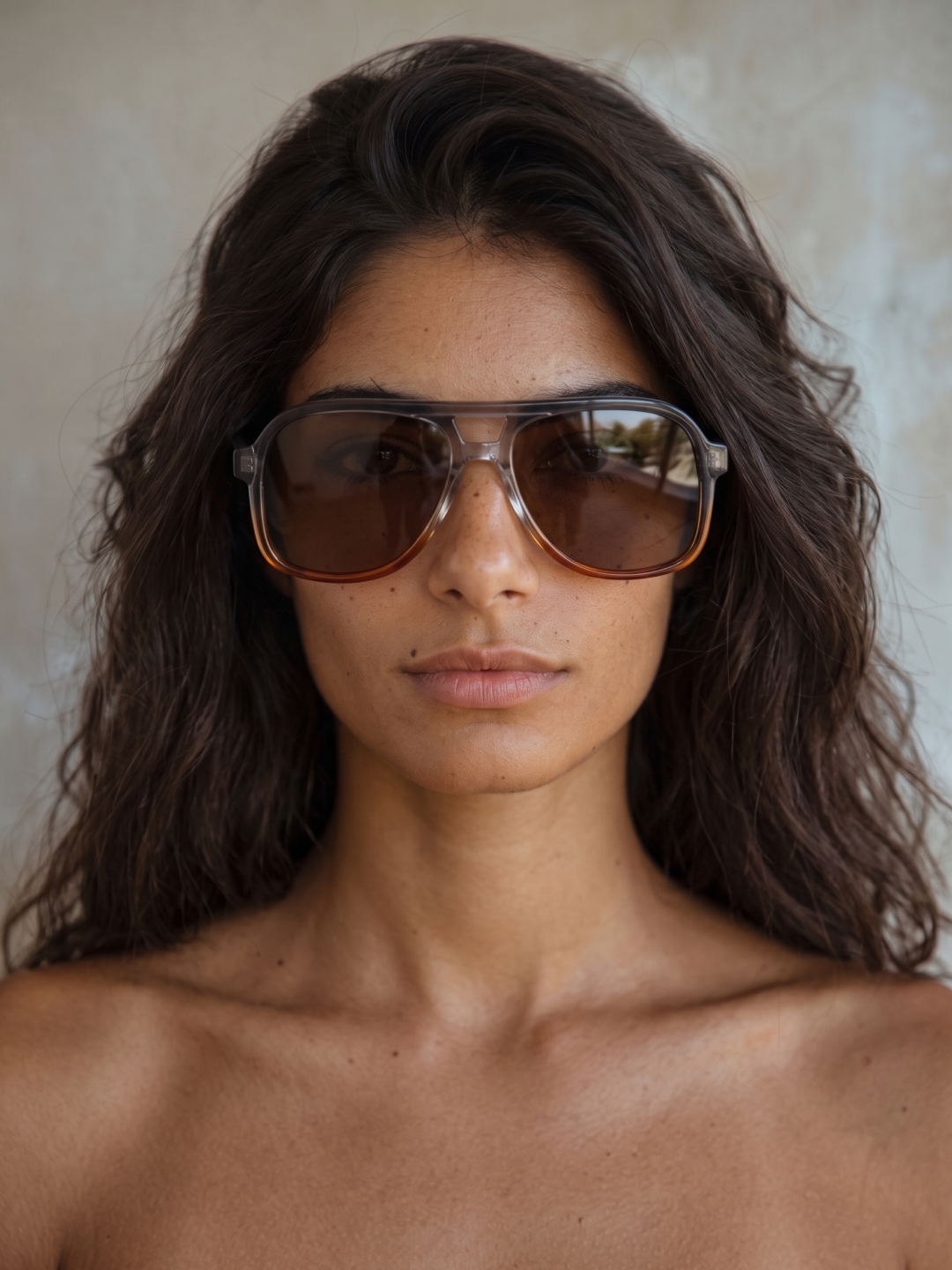 Skyer aviator retro sunglasses sunrise premium acetate frame - gradient polarised UV400 eco-friendly sunnies Manly Beach Australia