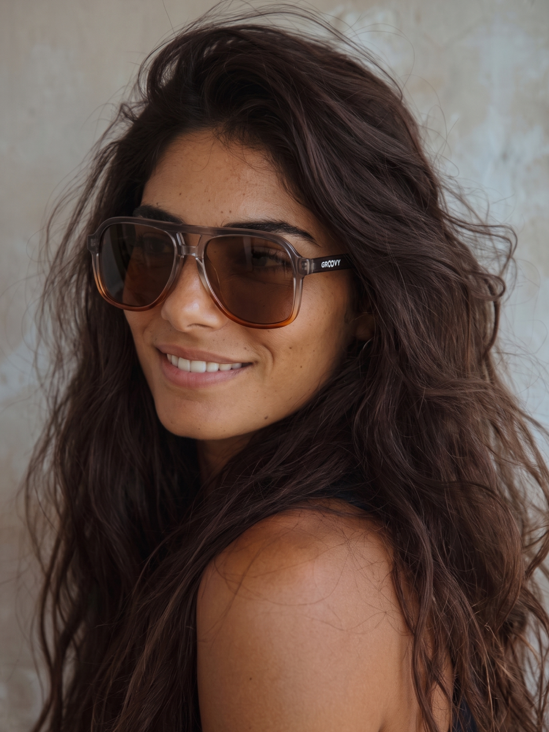 Skyer aviator retro sunglasses sunrise premium acetate frame - gradient polarised UV400 eco-friendly sunnies Manly Beach Australia