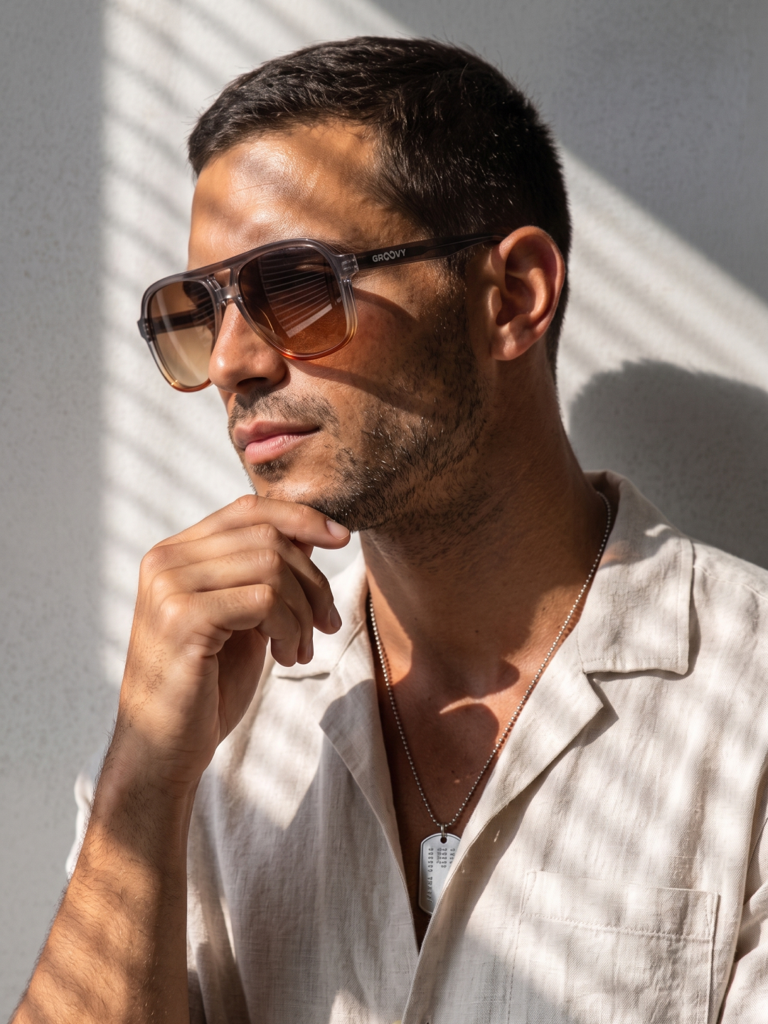 Skyer aviator retro sunglasses sunrise premium acetate frame - gradient polarised UV400 eco-friendly sunnies Manly Beach Australia
