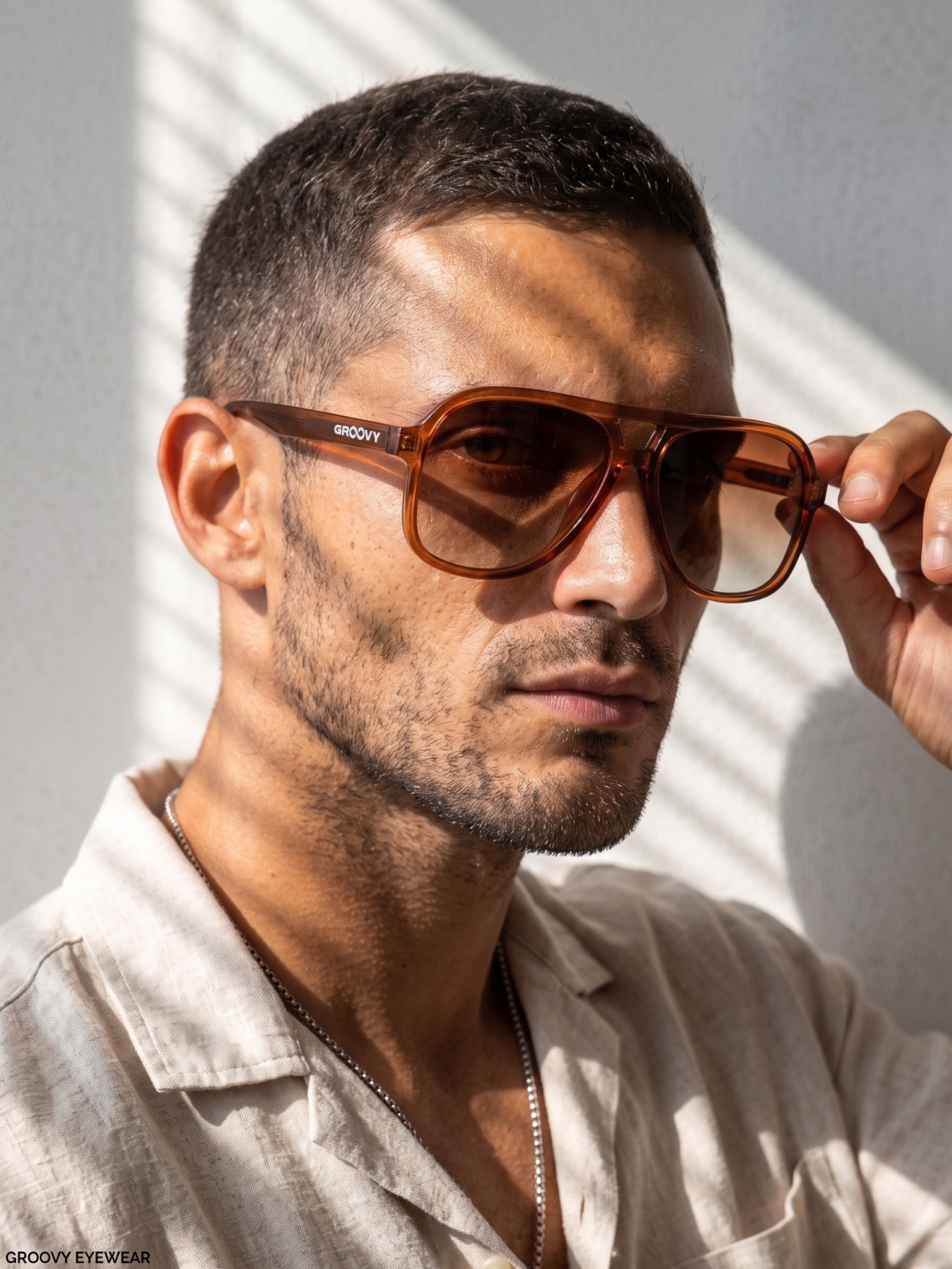 Skyer aviator retro sunglasses sunrise premium acetate frame - gradient polarised UV400 eco-friendly sunnies Manly Beach Australia