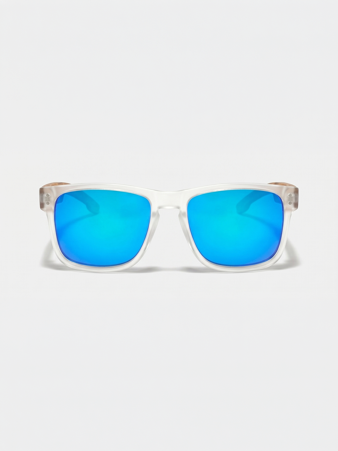 Outrider square sunglasses sky TR90 frame beech zebra wood temples - polarised UV400 eco-friendly sunnies Manly Beach Australia
