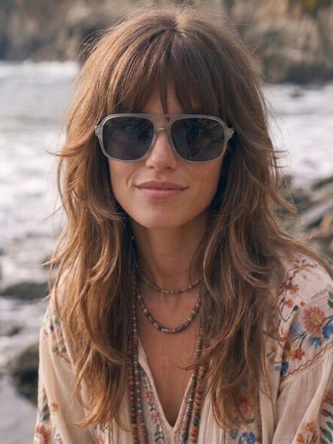Blow oversized aviator sunglasses cloud recycled PET frame - polarised UV400 eco-friendly sunnies Manly Beach Australia