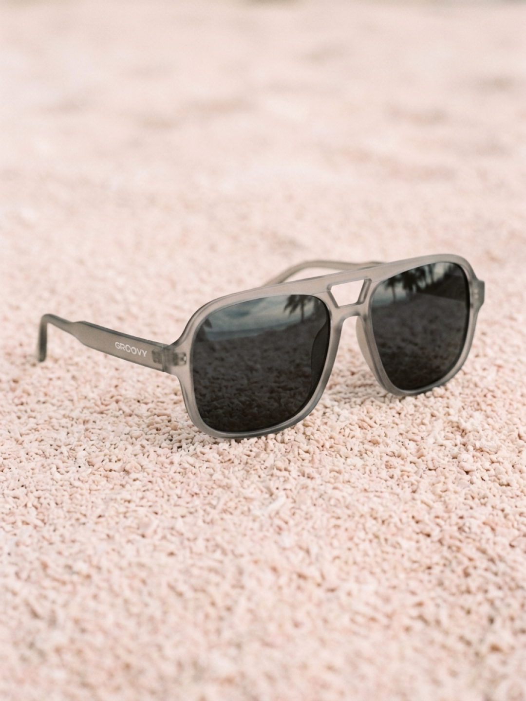 Blow oversized aviator sunglasses cloud recycled PET frame - polarised UV400 eco-friendly sunnies Manly Beach Australia