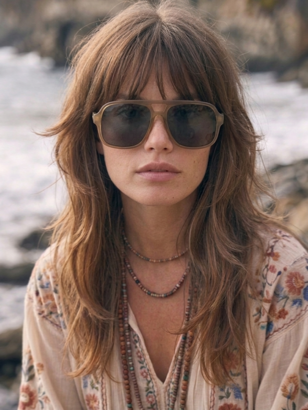 Blow oversized aviator sunglasses green recycled PET frame - polarised UV400 eco-friendly sunnies Manly Beach Australia