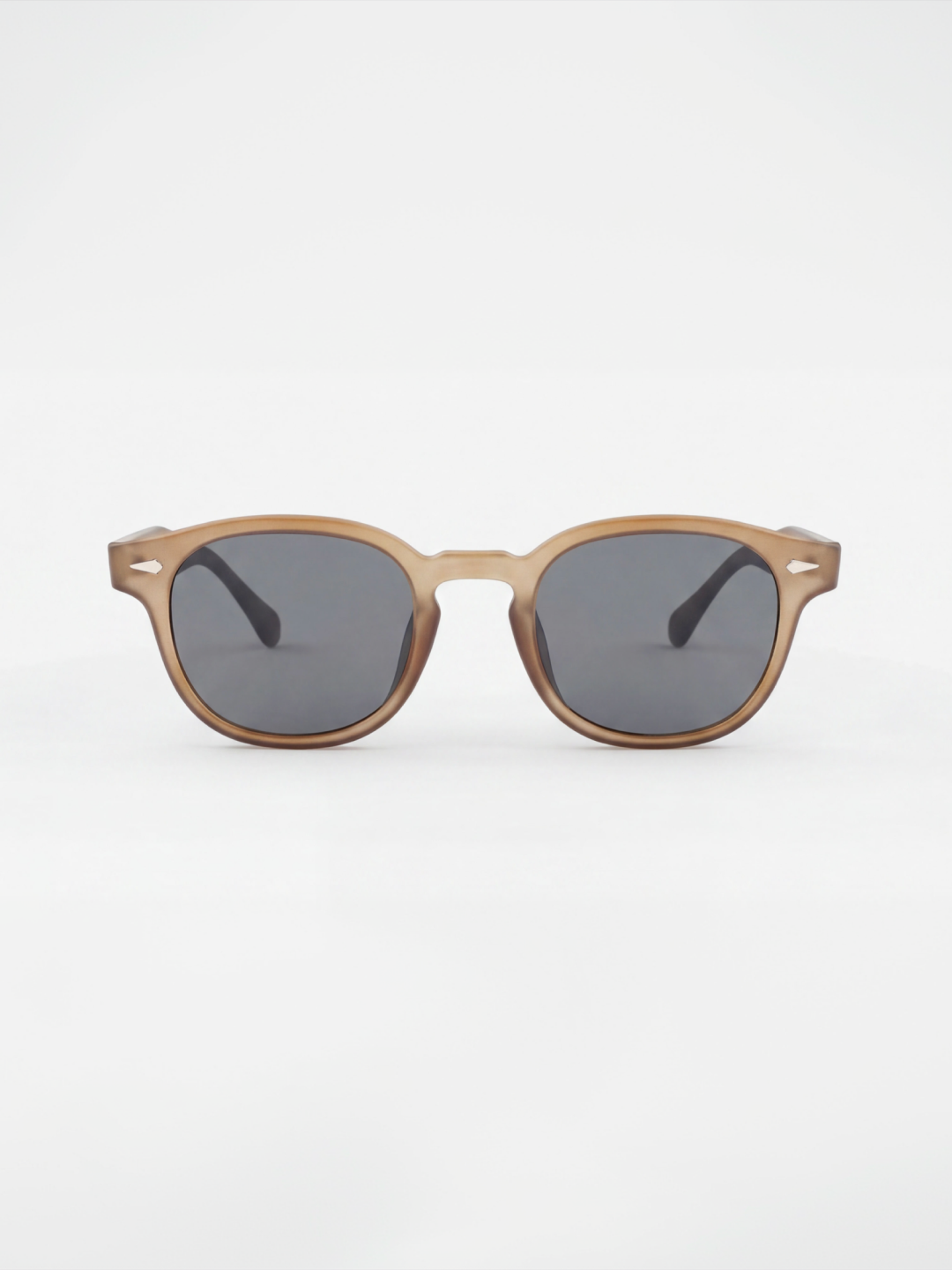Breeze round retro sunglasses tan recycled PET frame - polarised UV400 eco-friendly sunnies Manly Beach Australia