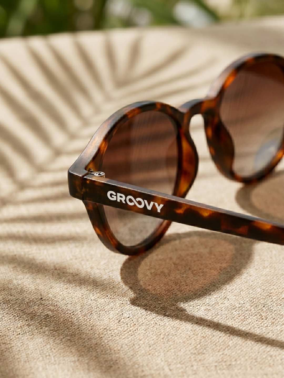 Loom round retro trend summer 2027 sunglasses tan recycled PET frame - polarised UV400 eco-friendly sunnies Manly Beach Australia