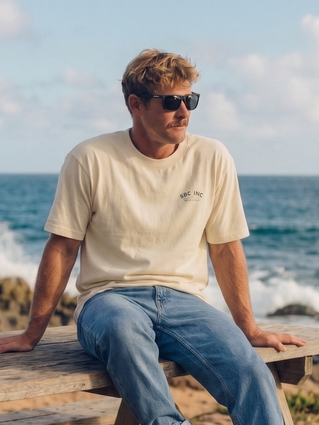 Tide surf wayfarer sunglasses black recycled PET frame - polarised UV400 eco-friendly sunnies Manly Beach Australia