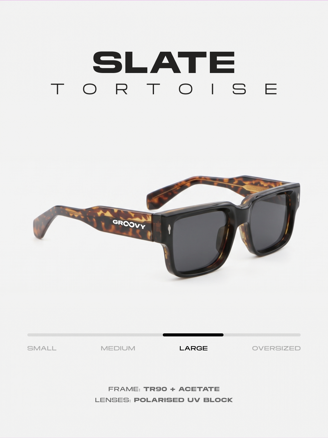 Slate bold square sunglasses tortoise TR90 acetate frame - polarised UV400 eco-friendly sunnies Manly Beach Australia