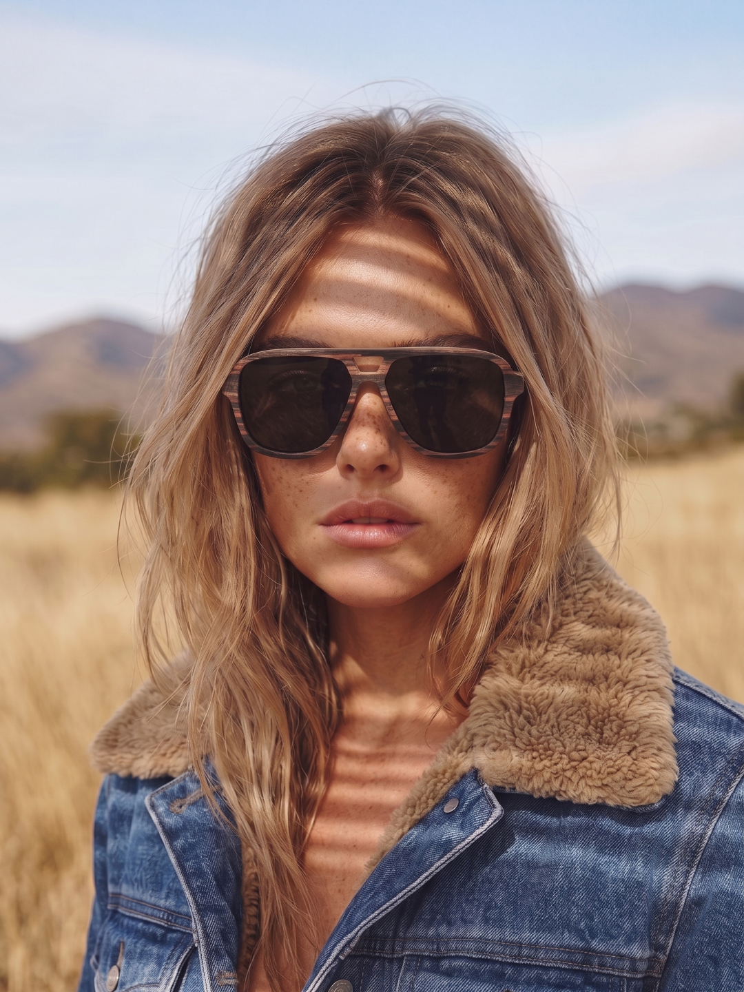 Aviator wood sunglasses ebony laminated timber frame - polarised UV400 eco-friendly sunnies Manly Beach Australia