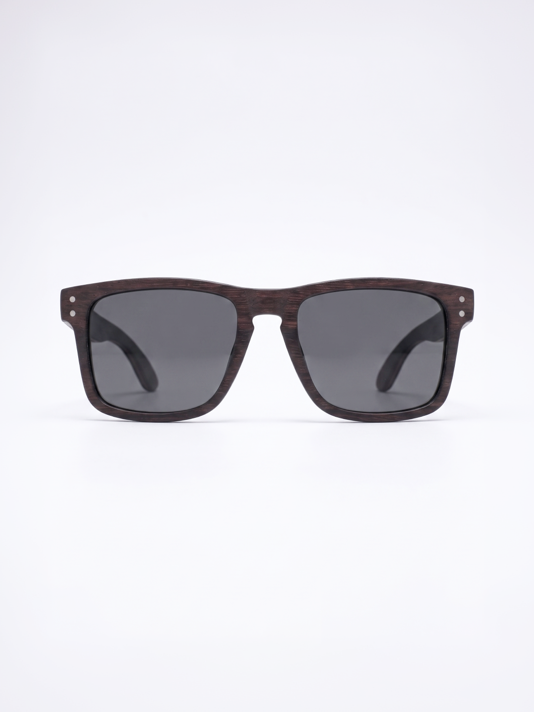 Manly square wood sunglasses ebony laminated timber frame - polarised UV400 eco-friendly sunnies Manly Beach Australia