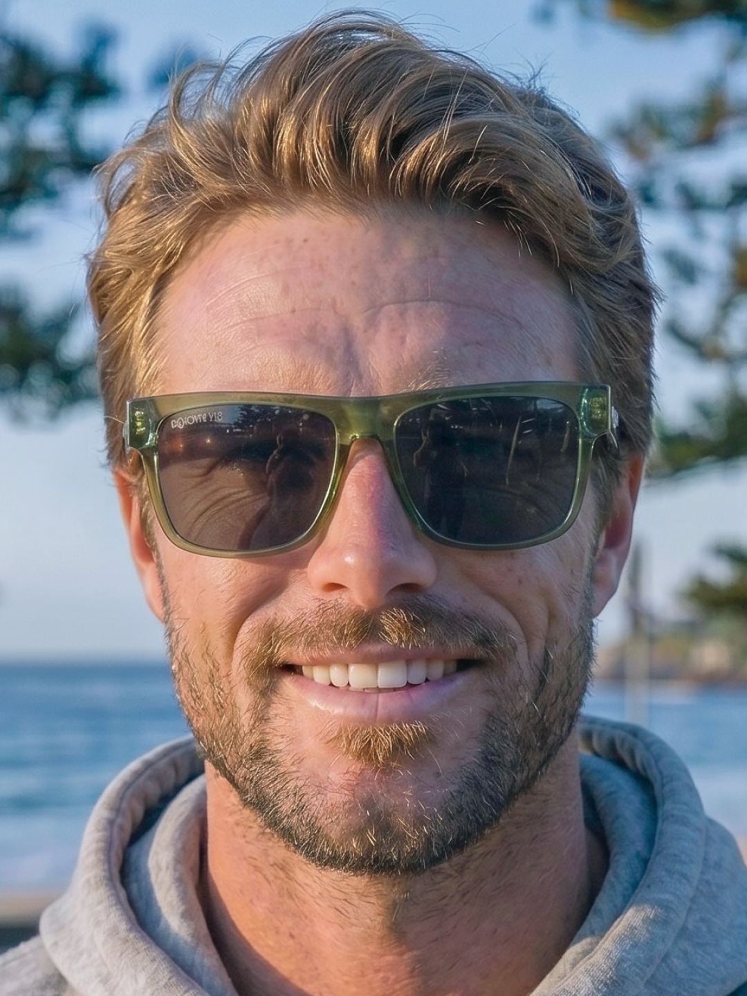 Wally squared surf sunglasses acetate frame - polarised UV400 eco-friendly sunnies Manly Beach Australia