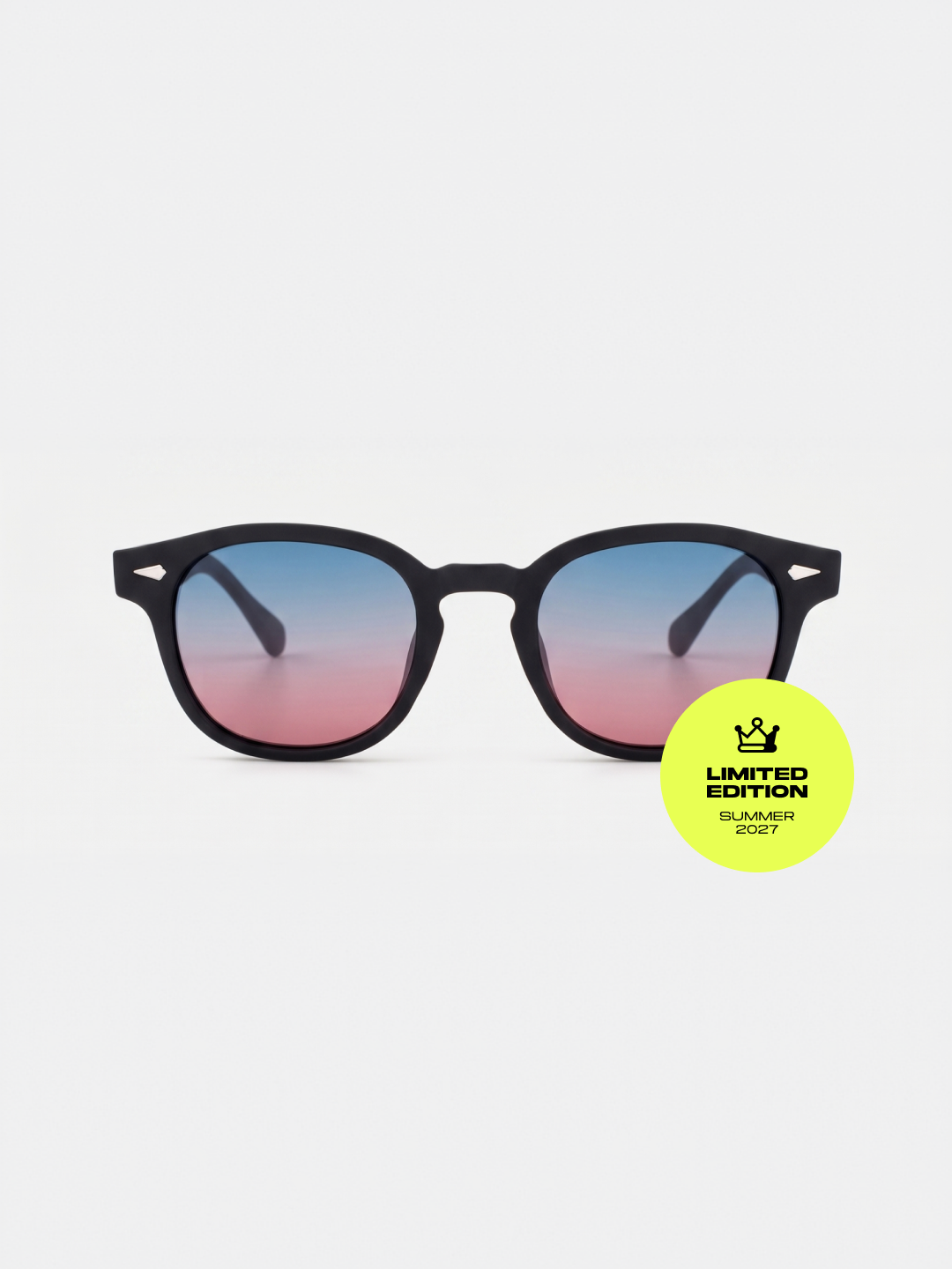 Breeze round retro sunglasses grass recycled PET frame - polarised UV400 eco-friendly sunnies Manly Beach Australia