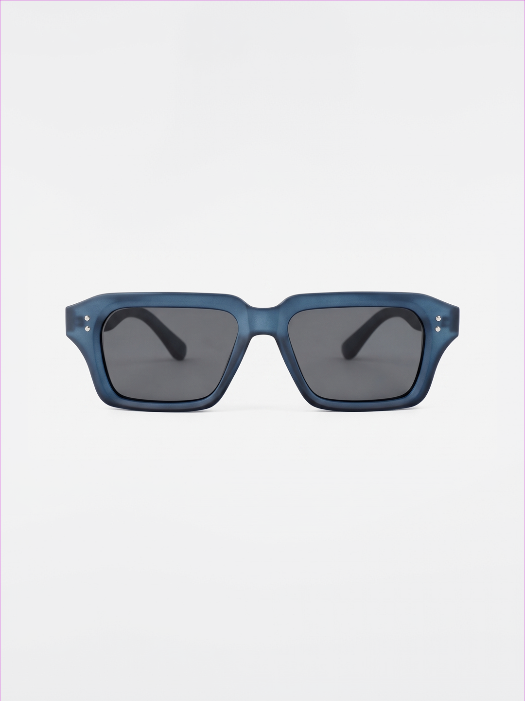 Flat square retro sunglasses black recycled PET frame - polarised UV400 eco-friendly sunnies Manly Beach Australia