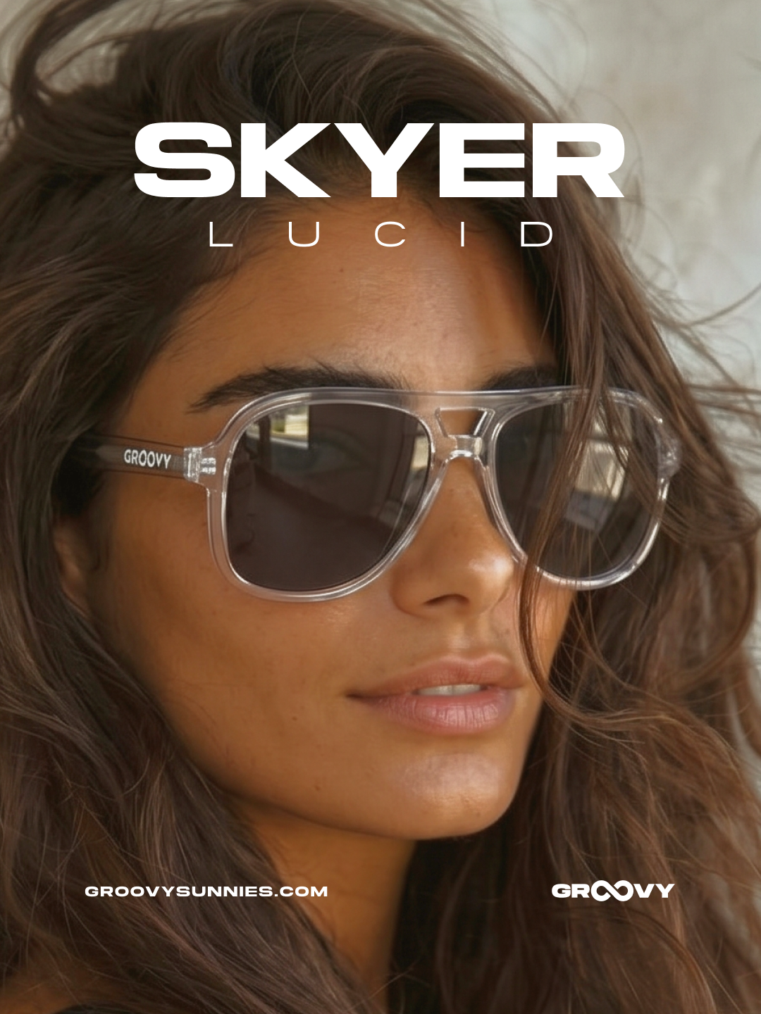 Skyer aviator retro sunglasses lucid acetate frame -- polarised UV400 eco-friendly sunnies Manly Beach Australia