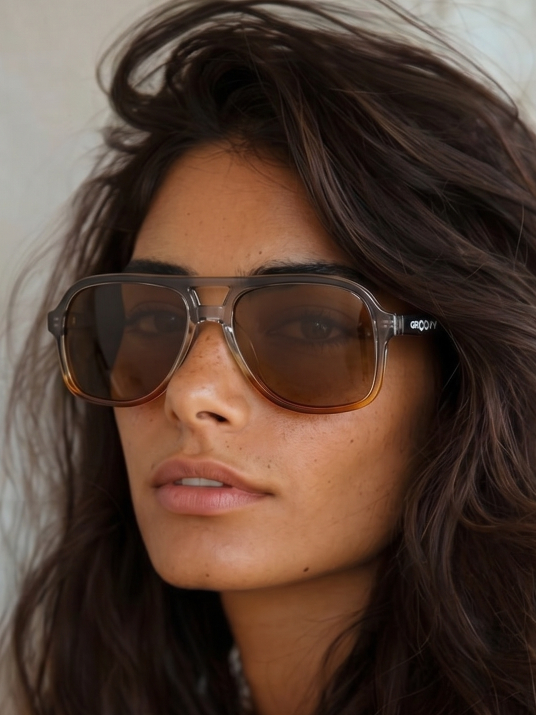 Skyer aviator retro sunglasses lucid acetate frame - polarised UV400 eco-friendly sunnies Manly Beach Australia