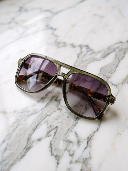 Skyer aviator retro sunglasses selva premium acetate frame - gradient polarised UV400 eco-friendly sunnies Manly Beach Australia 
