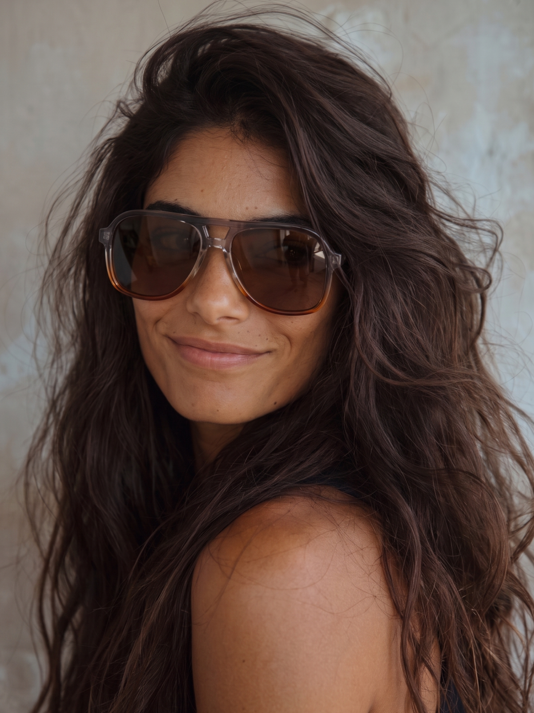 Skyer aviator retro sunglasses sunrise premium acetate frame - gradient polarised UV400 eco-friendly sunnies Manly Beach Australia 