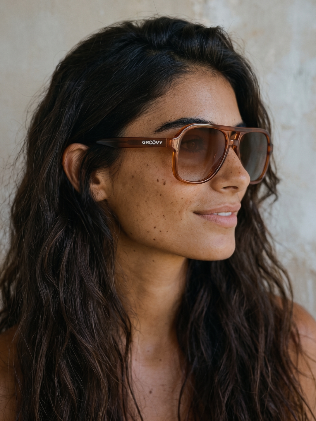 Skyer aviator retro sunglasses sunrise premium acetate frame - gradient polarised UV400 eco-friendly sunnies Manly Beach Australia 