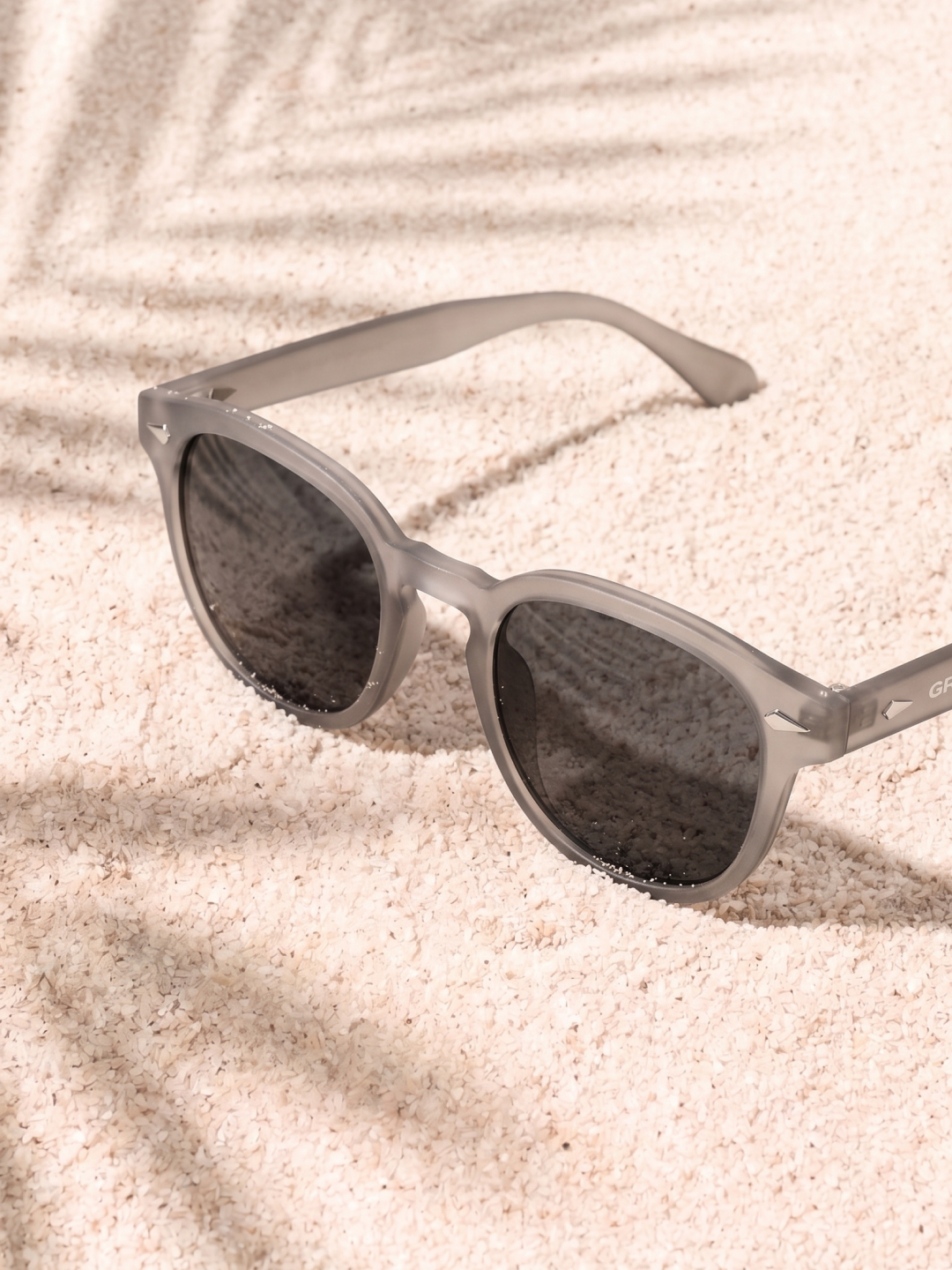 Breeze round retro sunglasses grass recycled PET frame - polarised UV400 eco-friendly sunnies Manly Beach Australia 