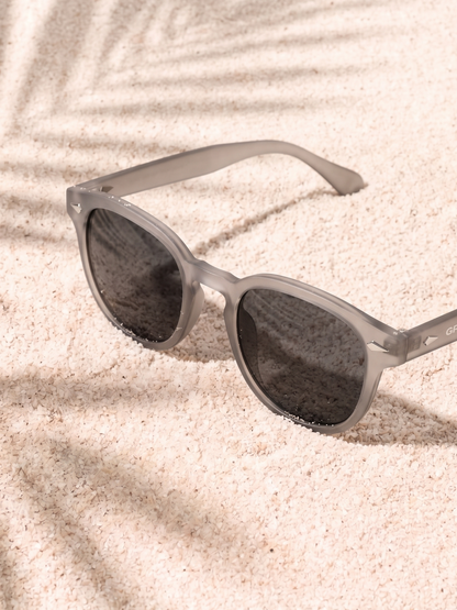 Breeze round retro sunglasses grass recycled PET frame - polarised UV400 eco-friendly sunnies Manly Beach Australia 