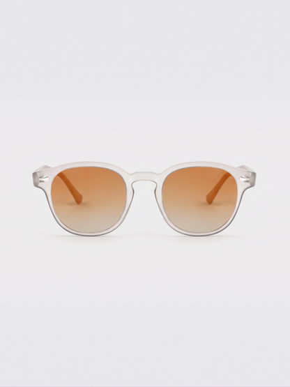 Breeze round retro sunglasses grass recycled PET frame - polarised UV400 eco-friendly sunnies Manly Beach Australia 