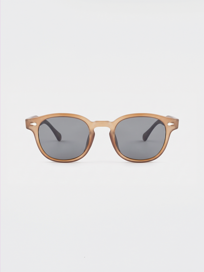 Breeze round retro sunglasses grass recycled PET frame - polarised UV400 eco-friendly sunnies Manly Beach Australia 