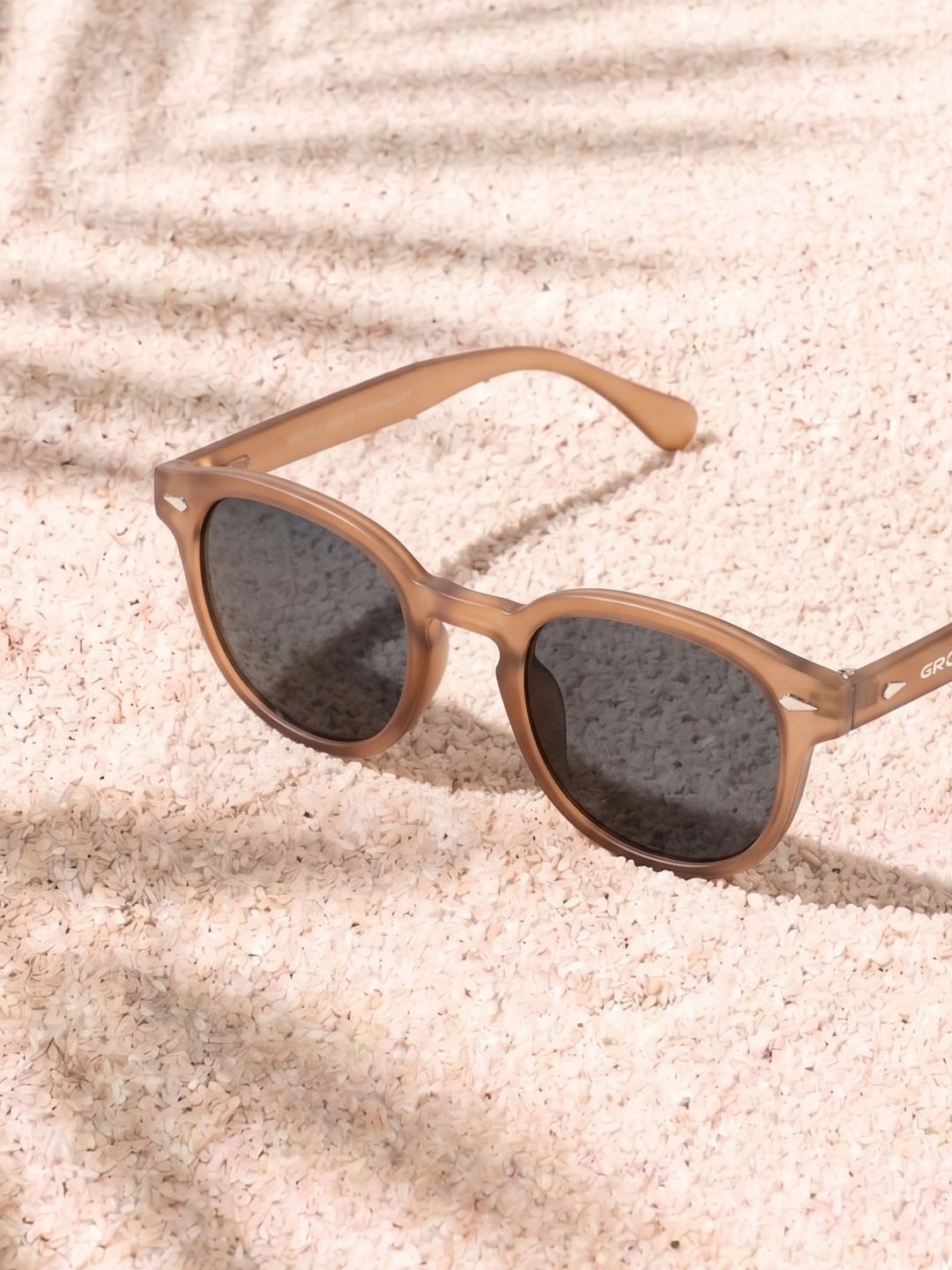 Breeze round retro sunglasses grass recycled PET frame - polarised UV400 eco-friendly sunnies Manly Beach Australia 