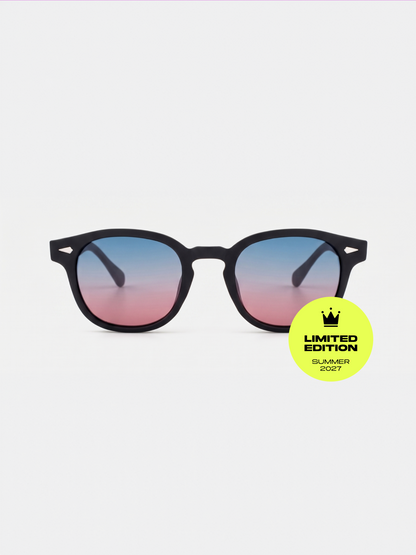 Breeze round retro sunglasses grass recycled PET frame - polarised UV400 eco-friendly sunnies Manly Beach Australia 