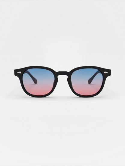 Breeze round retro sunglasses tan recycled PET frame - polarised UV400 eco-friendly sunnies Manly Beach Australia 
