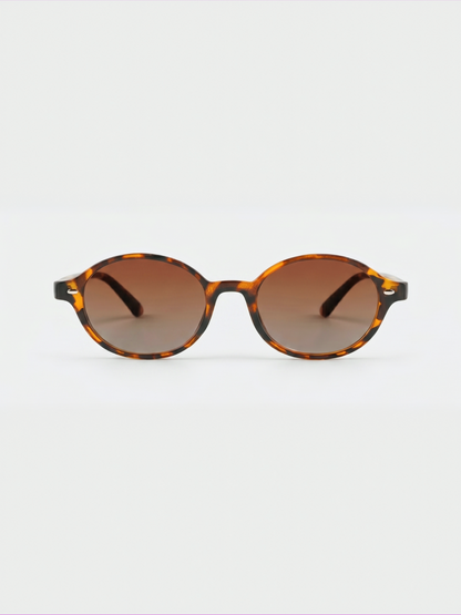 Loom round retro trend summer 2027 sunglasses tan recycled PET frame - polarised UV400 eco-friendly sunnies Manly Beach Australia 