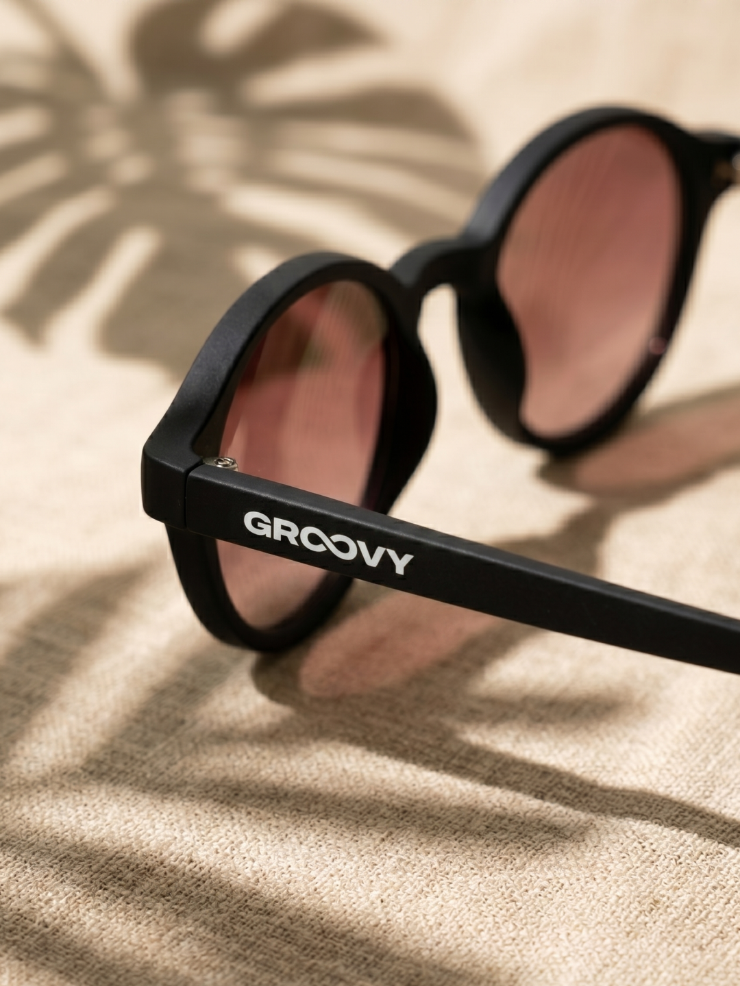 Loom round retro trend summer 2027 sunglasses tan recycled PET frame - polarised UV400 eco-friendly sunnies Manly Beach Australia 