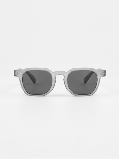 Seven geometric keyhole sunglasses cloud recycled PET frame - polarised UV400 eco-friendly sunnies Manly Beach Australia 