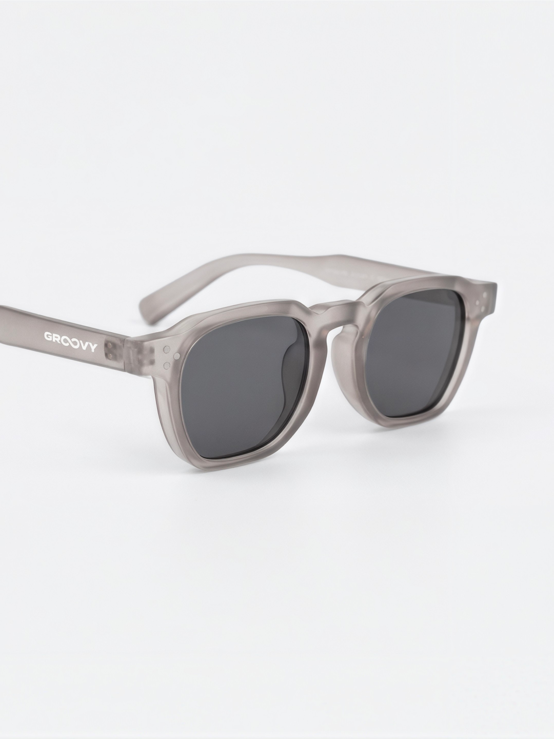 Seven geometric keyhole sunglasses cloud recycled PET frame - polarised UV400 eco-friendly sunnies Manly Beach Australia 