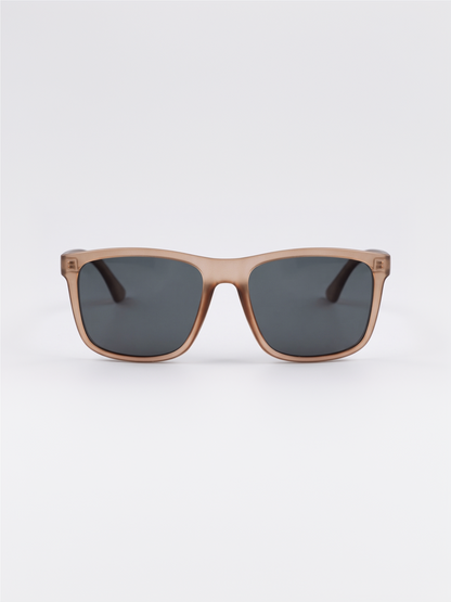 Tide surf wayfarer sunglasses tan recycled PET frame - polarised UV400 eco-friendly sunnies Manly Beach Australia 