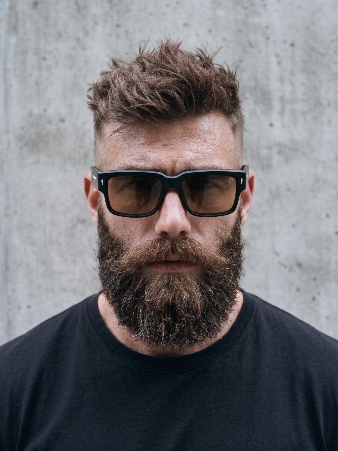 Slate bold square sunglasses matte black TR90 acetate frame - polarised UV400 eco-friendly sunnies Manly Beach Australia 