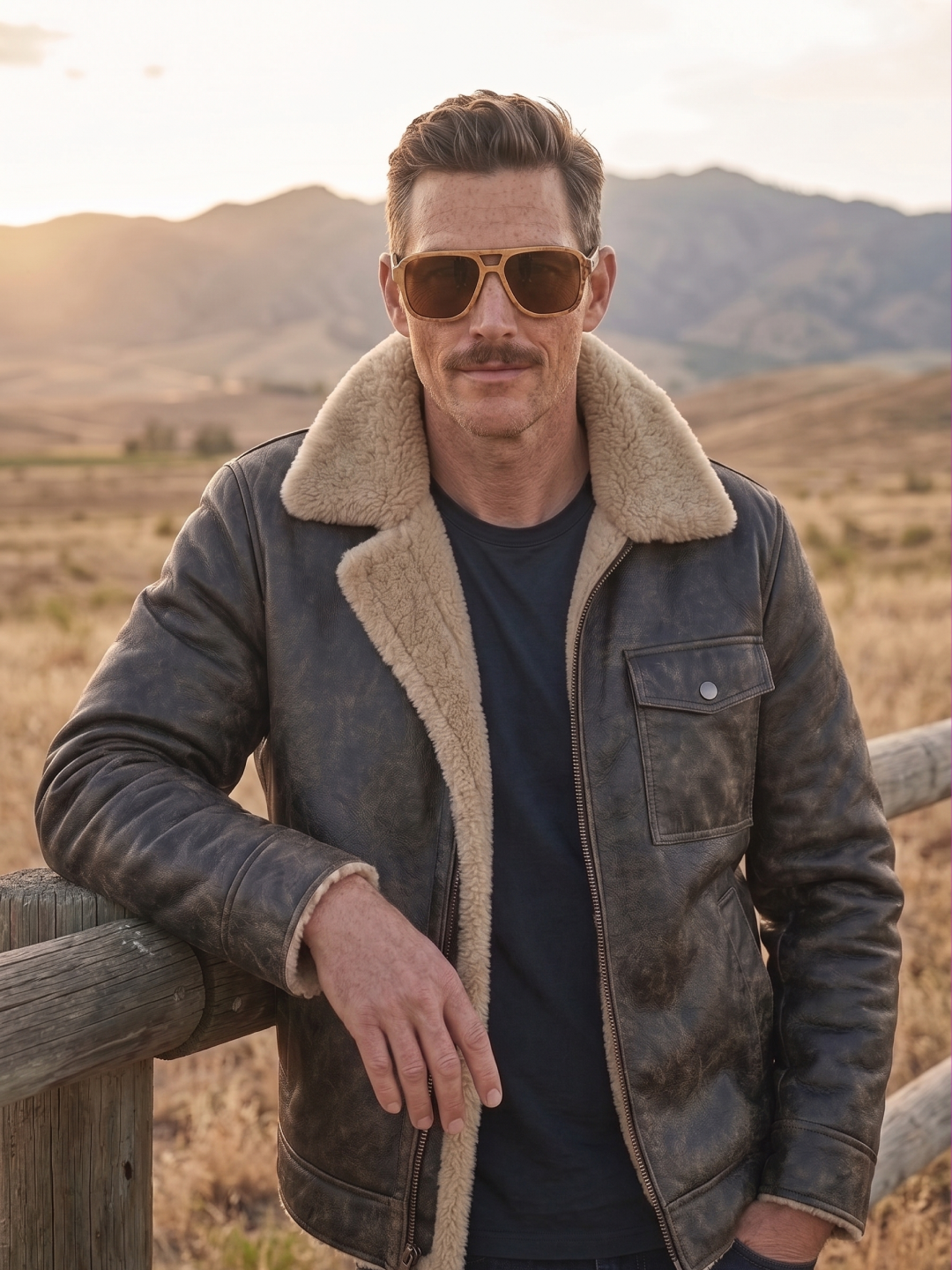 Aviator wood sunglasses burl laminated timber frame - polarised UV400 eco-friendly sunnies Manly Beach Australia 