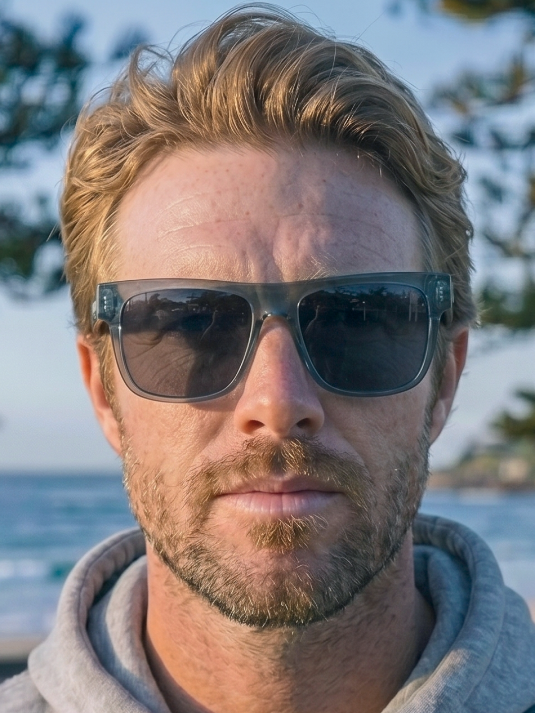 Wally squared surf sunglasses acetate frame - polarised UV400 eco-friendly sunnies Manly Beach Australia 
