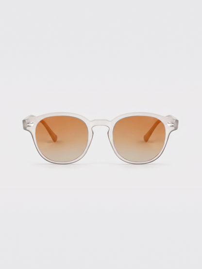 Breeze round retro sunglasses grass recycled PET frame - polarised UV400 eco-friendly sunnies Manly Beach Australia 