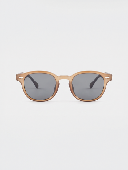 Breeze round retro sunglasses grass recycled PET frame - polarised UV400 eco-friendly sunnies Manly Beach Australia 