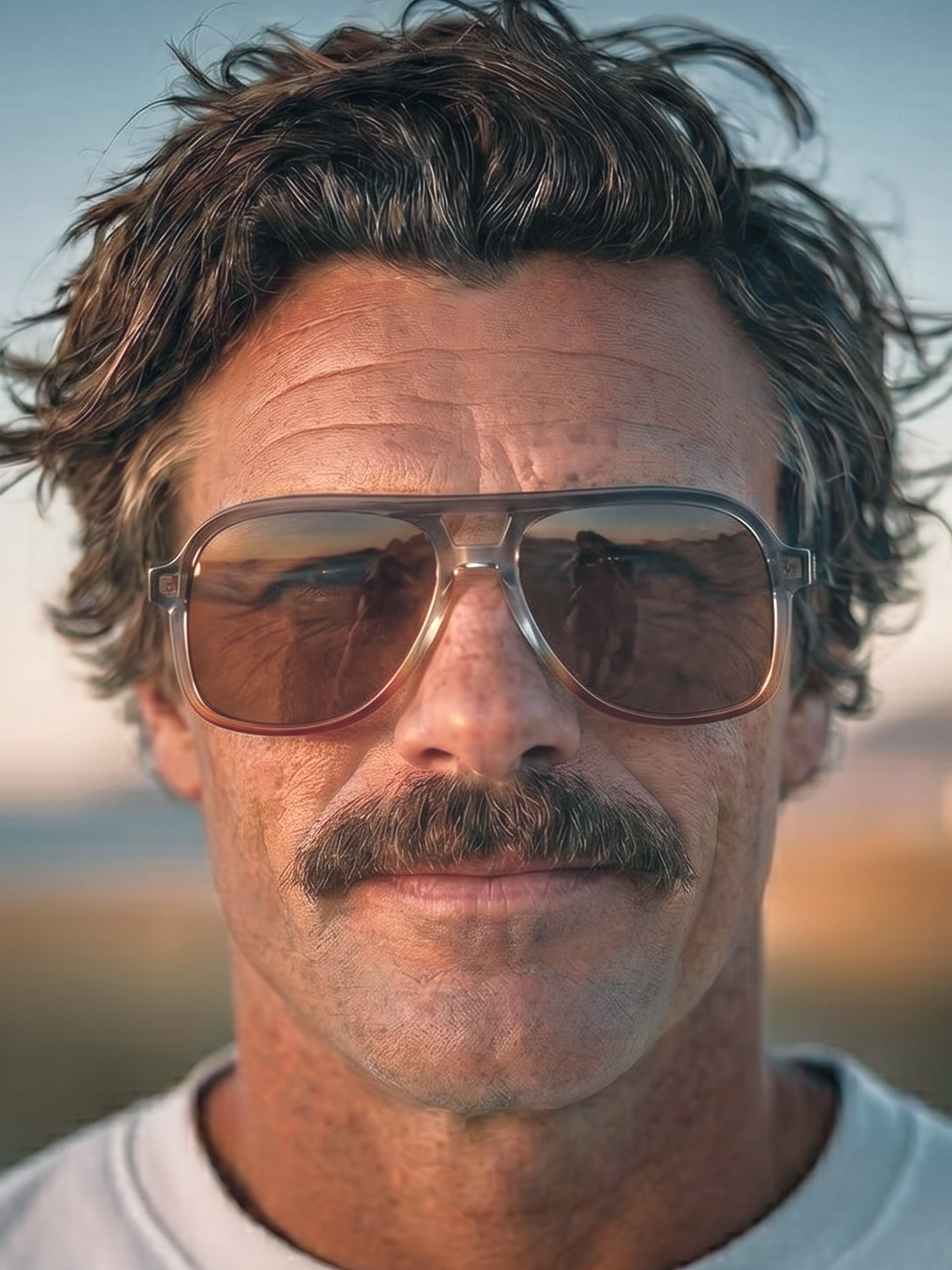 Skyer aviator retro sunglasses lucid acetate frame - polarised UV400 eco-friendly sunnies Manly Beach Australia 